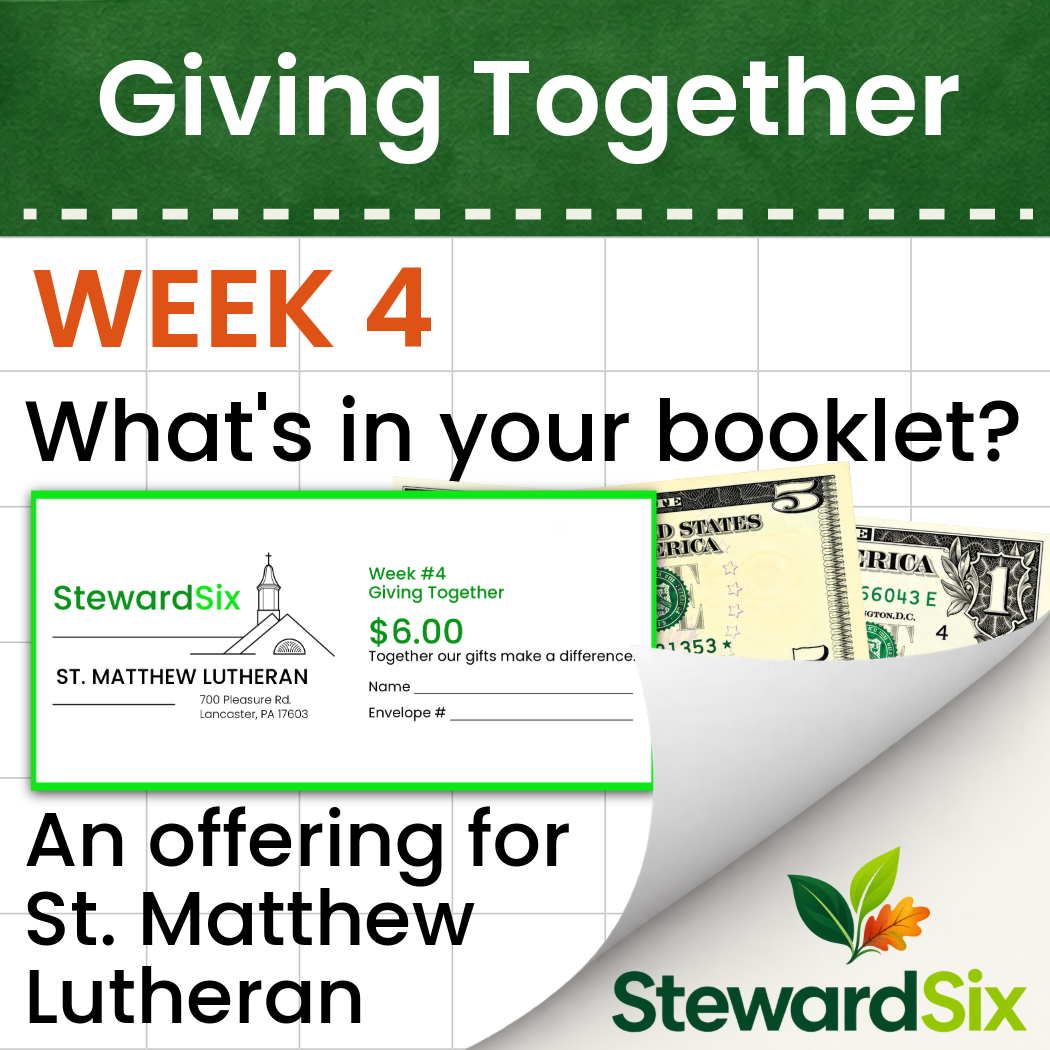 WEEK # 4 - GIVING TOGETHER